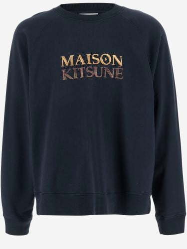 Cotton Sweatshirt With Logo - Maison Kitsuné - Modalova