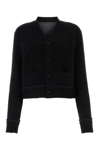 Sacai Black Cotton Blend Cardigan - Sacai - Modalova