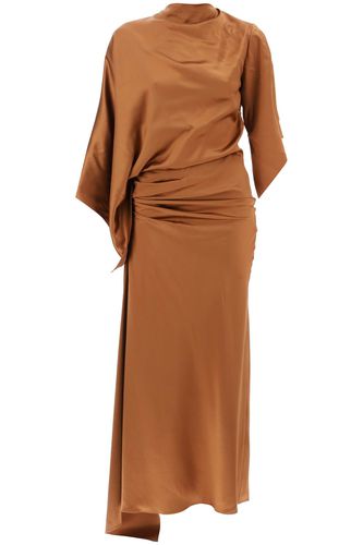 Cusco Silk Draped Midi Dress - Christopher Esber - Modalova