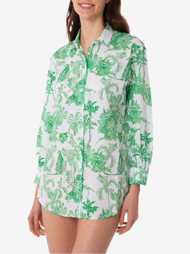 Woman Cotton Shirt With Toile De Jouy Print - MC2 Saint Barth - Modalova