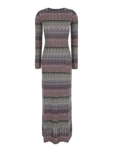 Long Dress With Greek Motif In Lurex Blend Woman - Missoni - Modalova