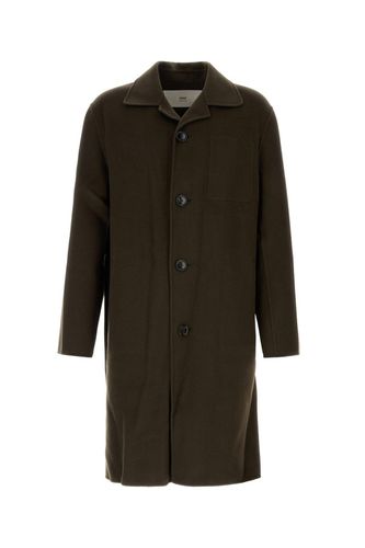 Paris Single-breasted Coat - Ami Alexandre Mattiussi - Modalova