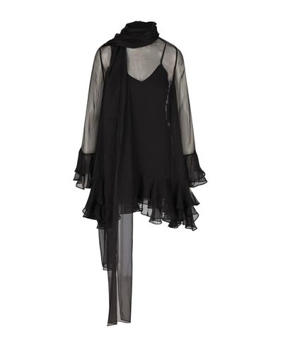 Ruffled Scarf Detailed Long-sleeved Dress - Valentino - Modalova