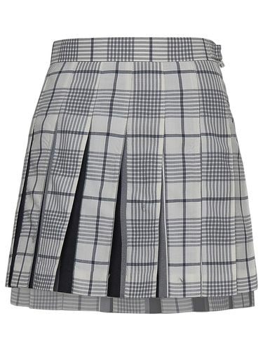 Gray Wool Blend Miniskirt - Thom Browne - Modalova