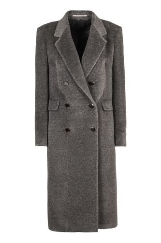 Wool Blend Double-breasted Coat - Tagliatore 0205 - Modalova