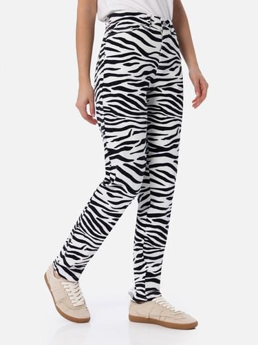 Woman Zebra Print Denim Belleville - MC2 Saint Barth - Modalova