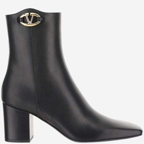 Vlogo The Bold Edition Leather Ankle Boot - Valentino Garavani - Modalova