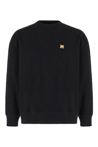 Palm Angels Black Cotton Sweatshirt - Palm Angels - Modalova