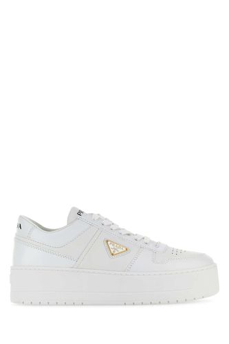 Leather Downtown Sneakers - Prada - Modalova