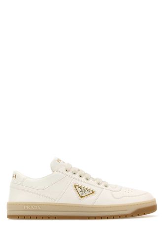 Ivory Nappa Leather Downtown Sneakers - Prada - Modalova