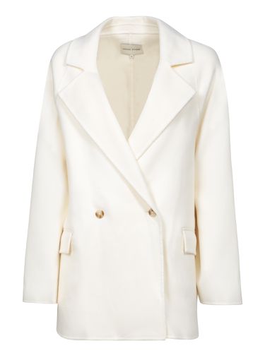 Ivory Short Wool-cashmere Coat - Loulou Studio - Modalova