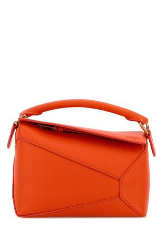 Orange Leather Mini Puzzle Handbag - Loewe - Modalova