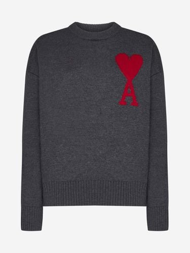 Logo Cashmere Sweater - Ami Alexandre Mattiussi - Modalova