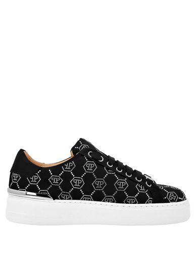 Satin Low-top Sneakers Strass Monogram - Philipp Plein - Modalova