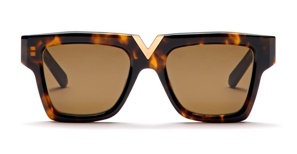 V-gold-i - Brown Tortoise / Gold Sunglasses - Valentino Eyewear - Modalova