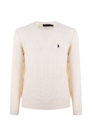 Wool And Cashmere Cable Knit Sweater - Polo Ralph Lauren - Modalova