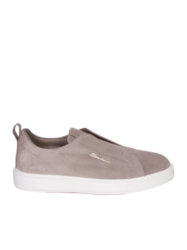 Victor Slip On Suede Sneakers In - Santoni - Modalova