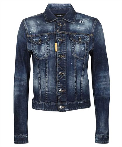 Dsquared2 Destroyed Denim Jacket - Dsquared2 - Modalova