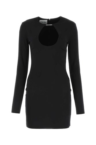 Stretch Nylon Mini Dress - Miu Miu - Modalova