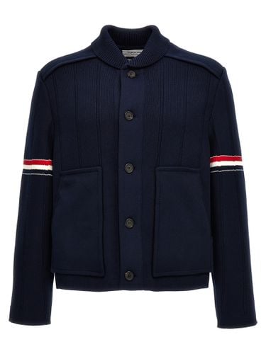 Double Face Shawl Collar Cardigan - Thom Browne - Modalova