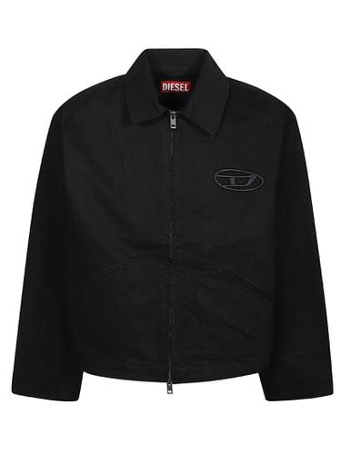 J-taylor-bleach Logo Embroidered Jacket - Diesel - Modalova