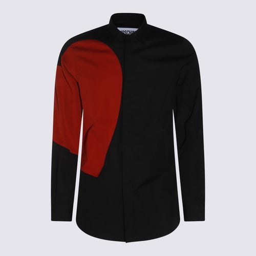 Moschino Black And Red Cotton Shirt - Moschino - Modalova