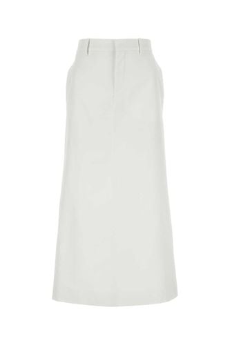 White Cotton Skirt - Valentino Garavani - Modalova