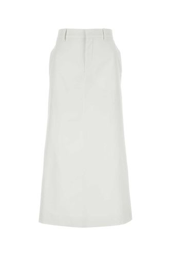 White Cotton Skirt - Valentino Garavani - Modalova