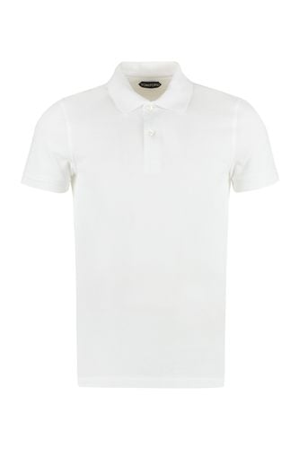 Short Sleeve Cotton Polo Shirt - Tom Ford - Modalova