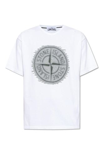 Stone Island Logo Printed T-shirt - Stone Island - Modalova