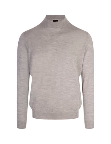 Silk And Cashmere Mock-neck Pullover - Kiton - Modalova