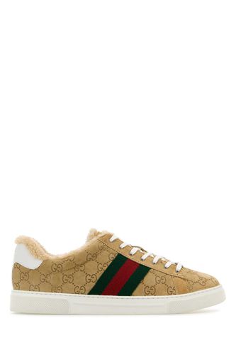 Gucci Camel Suede Ace Sneakers - Gucci - Modalova