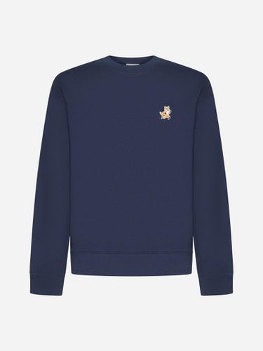 Speedy Fox Patch Cotton Sweatshirt - Maison Kitsuné - Modalova