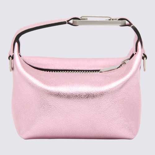 Pink Leather Tiny Moon Tote Bag - EÉRA - Modalova