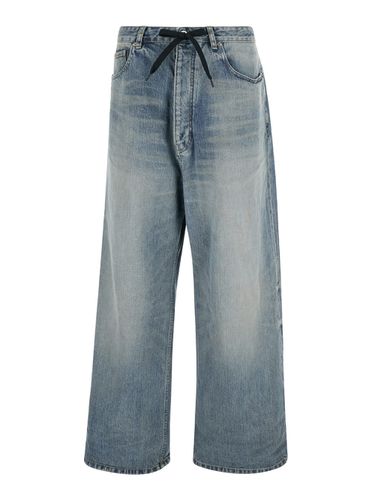 Light Baggy Jeans In Denim Woman - Balenciaga - Modalova