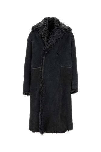 Dolce & Gabbana Black Suede Coat - Dolce & Gabbana - Modalova