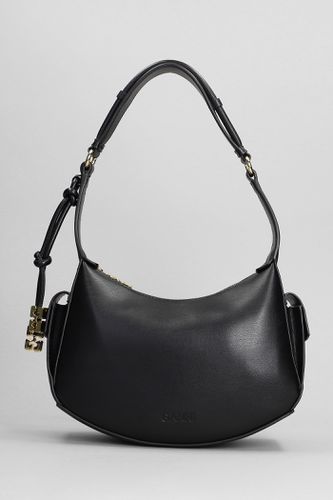Ganni Shoulder Bag In Black Leather - Ganni - Modalova