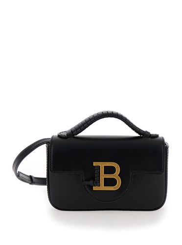 B-buzz Mini Crossbody Bag With B Clasp In Smooth Leather Woman - Balmain - Modalova