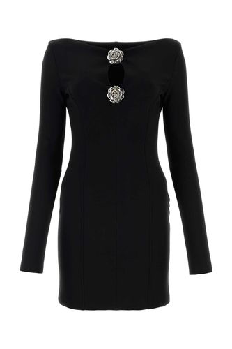 Black Stretch Viscose Blend Mini Dress - Blumarine - Modalova