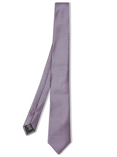 Zegna Geometric Pink/blue Silk Tie - Zegna - Modalova