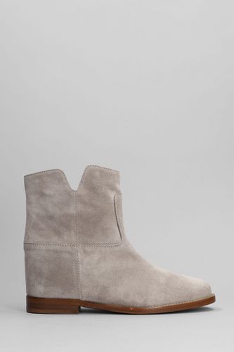 Ankle Boots Inside Wedge In Suede - Via Roma 15 - Modalova