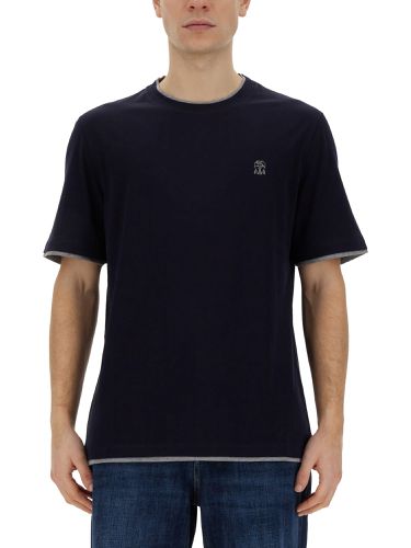 T-shirt With Logo - Brunello Cucinelli - Modalova