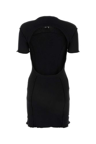 Black Stretch Cotton Mini Dress - Palm Angels - Modalova