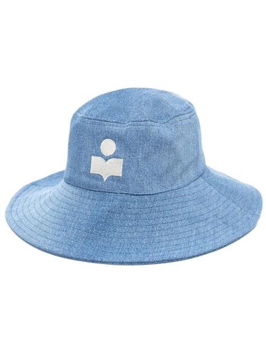 Logo-print Denim Sun Hat - Isabel Marant - Modalova