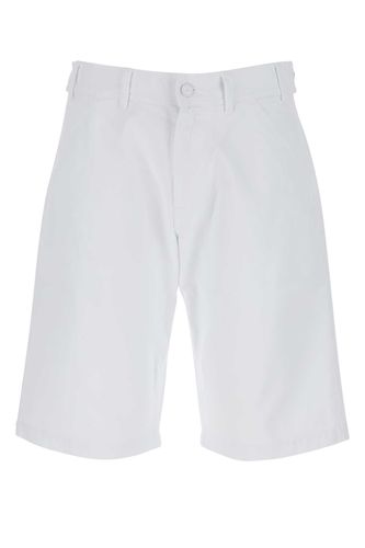 White Denim Bermuda Shorts - Raf Simons - Modalova