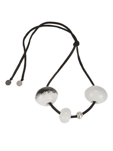 Collana Bianco Nero Penzolante - Maria Calderara - Modalova