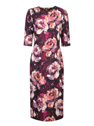 Peony Flower Print Dress - Dolce & Gabbana - Modalova