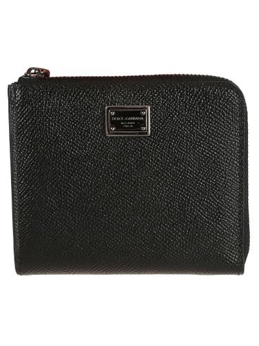 Logo Plaque Zip-around Wallet - Dolce & Gabbana - Modalova