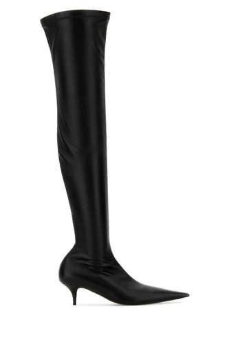 Black Nappa Leather Avenue Boots - Balenciaga - Modalova