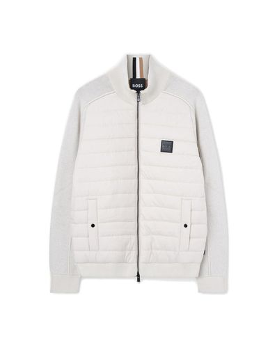 Hugo Boss Logo Badge Zip-up Jacket - Hugo Boss - Modalova